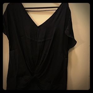 Naked Zebra front knot blouse